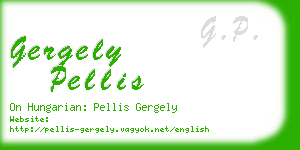 gergely pellis business card